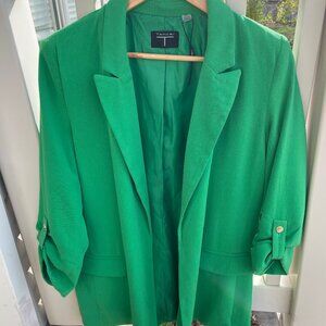 Women's Talbots Deep Green Blazer Size Small - Like New!